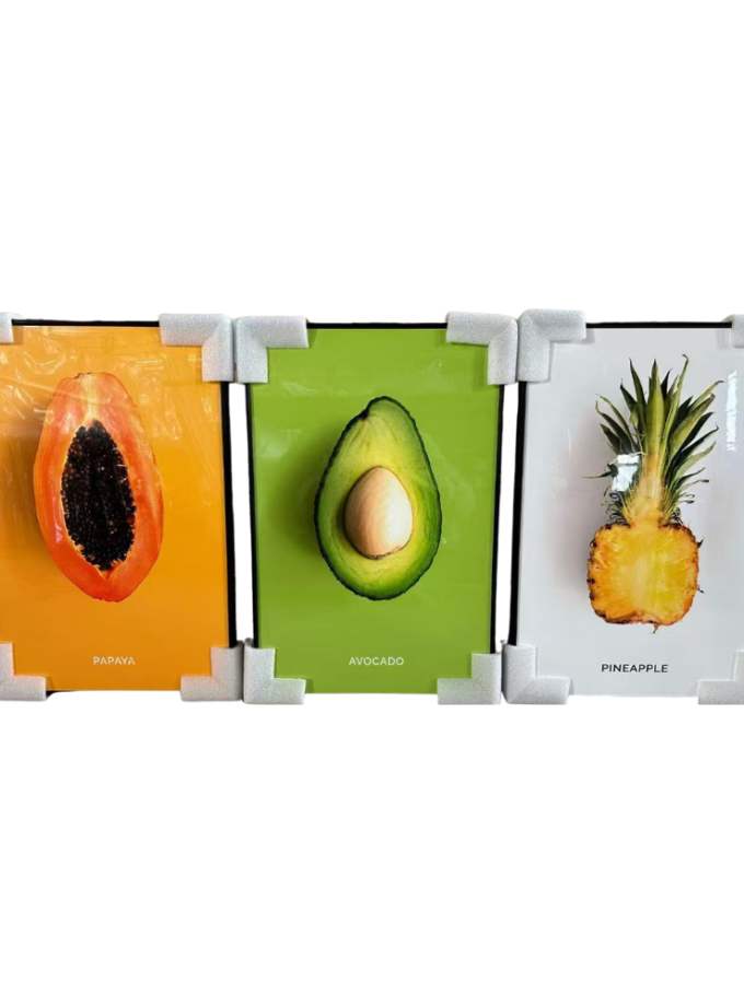Tempered Glass Wall Art Set of 3